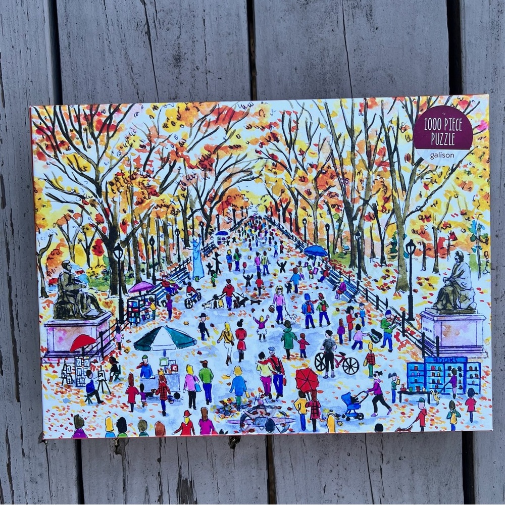 Michael Storrings Fall in Central Park Jigsaw Puzzle